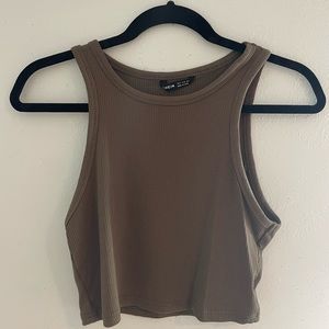 Brown Crop Top